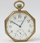 Waltham pocket watch, Vintage, Antique, 1917, Gold filled octagonal shape 17j