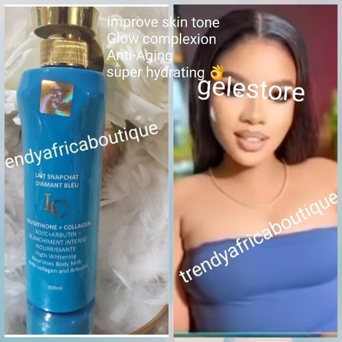 Lait snapchat Diamant blue Glutathion & Collagen lotion 500ml X 1. 💯AUTHENTIC👌