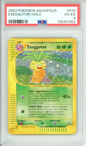 Exeggutor graded PSA 4 for sale on eBay