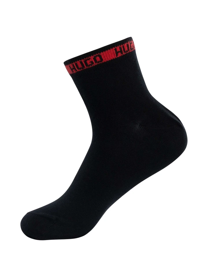 HUGO de los hombres Pack de 2 calcetines cortos, Negro - Imagen 4 de 4