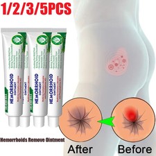 1-5pcs Hemorrhoids Remove Ointment Herbal Cream Relief Piles Pain Reduce Itching