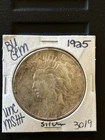 1925 peace silver dollar