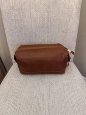 Vintage Coach Travel Multi Purpose British Tan Leather Bag EUC RARE