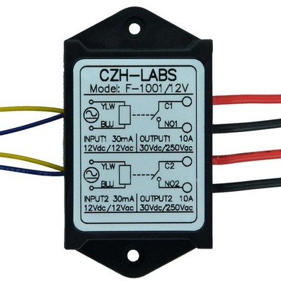 Electronics-Salon 1PCS Dual SPST-NO 10Amp Power Relay Module, AC/DC 12V Contr...