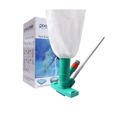 POOLWHALE Portable Pool Vacuum Jet Underwater Cleaner W/Brush,Bag,6... Fast Ship