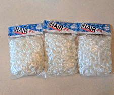 White Curls Santa Beard Hair 3 Packages 4oz. each