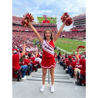 NfL Girl's Red and White Dress