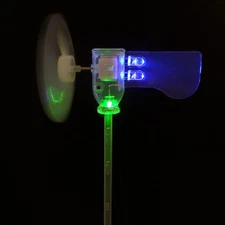 Wind Turbines LED Teaching Tools Sample Smallest Wind Turbine 1 Green LED 1Pc
