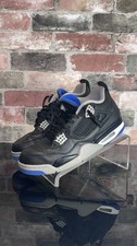 Size 12 Air Jordan 4 Retro Motorsports Alternate 2017 Black Blue Gray 308497-006