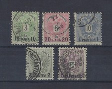 Austria Levante numer 15-19 stemplowany