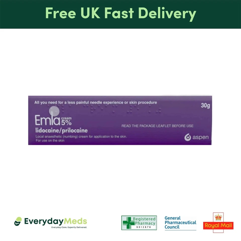 EVERYDAYMEDS Emla Cream 30g Numbing Local Anaesthetic Cream 1 Pack