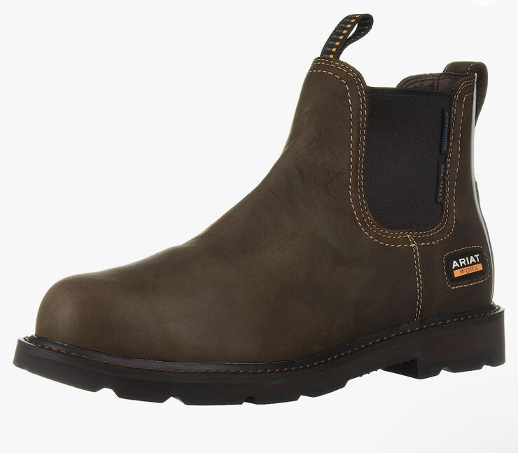 Ariat Men\'s Groundbreaker Chelsea Steel Toe Work Boot Dark Brown - Extra Wide Ariat Men main image 4
