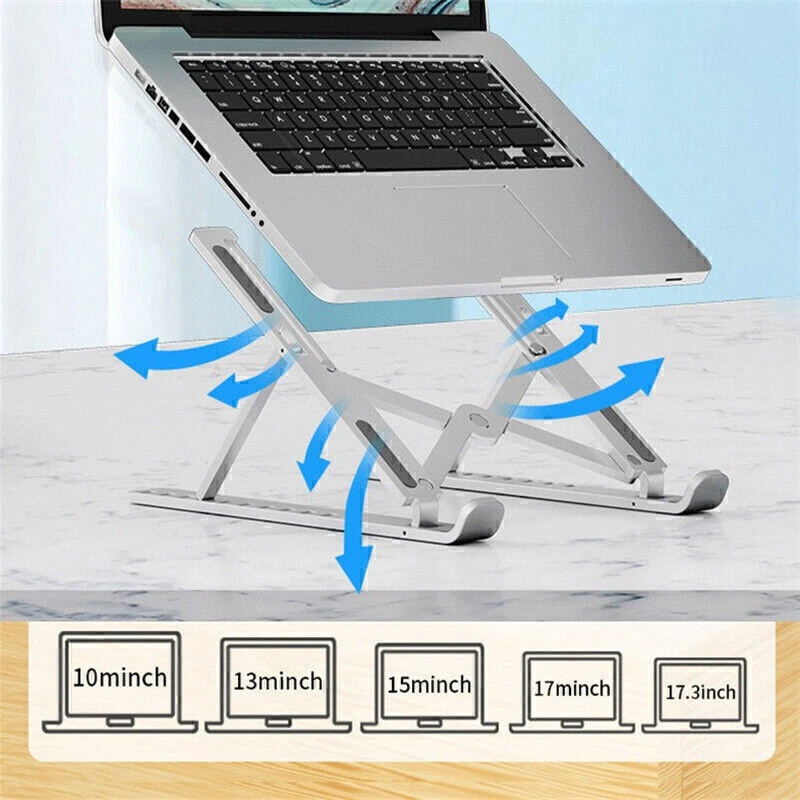 Foldable Adjustable Laptop Stand Portable Computer Desk for Notebook  