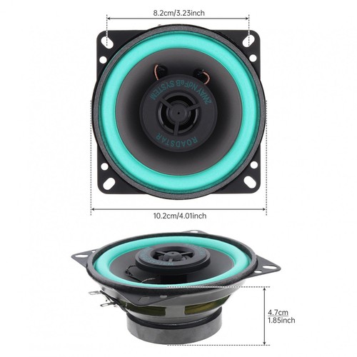 Reproductor de audio con altavoz para automóvil de 4 pulgadas 12 V ultrafino modificado HiFi 100 W 1 pieza - Imagen 3 de 12