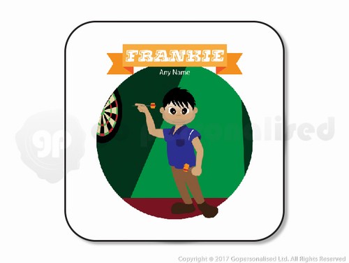 Personalised Gift Dart Player Darts Coaster Sport Novelty Custom Present For Him - Picture 5 of 36