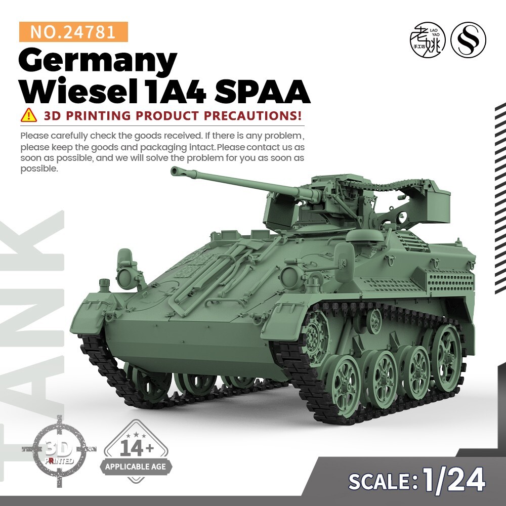 SSMODEL SS24781 1/24 Military Model Kit Germany Wiesel 1A4