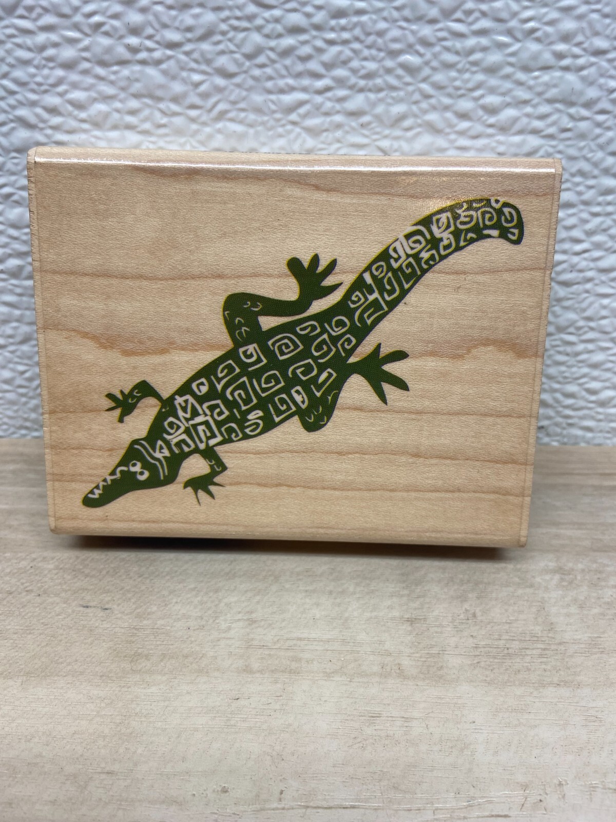 Vintage 2000 Stampabilies Aussie Alligator Crocodile Handcraftted Rubber Stamp