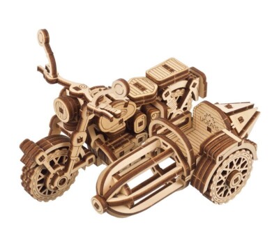 Mechanical UGEARS wooden 3D puzzle Model Hagrid Flying Motorbike Constructor kit