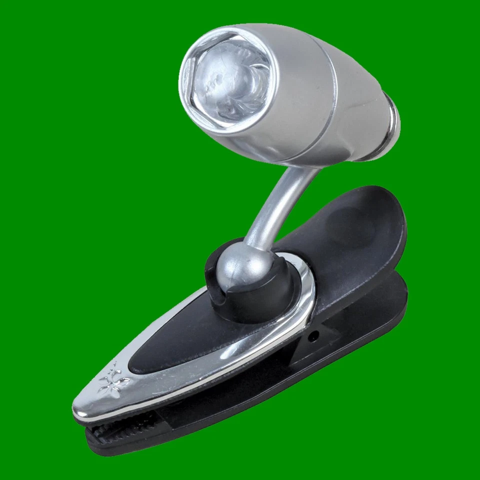 Projecteur À LED Pliable Argenté Clip-On, 3lm, Réglable, Portable, Lampe - Photo 1/3