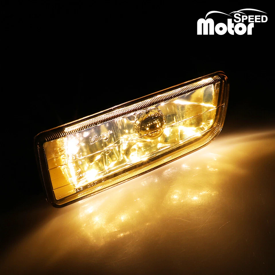 Fog Lights For 92-99 BMW E36/M3 3 Series Yellow Glass Lens H1 55W Pair Replace# Foto 3 de 4