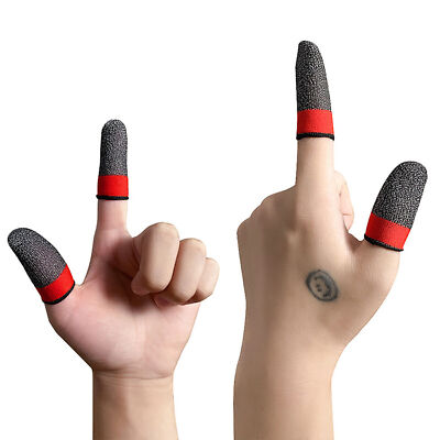 Finger Sleeve Silver Fiber PUBG Gaming Finger Sleeve Sweatproof Finger Sleeves