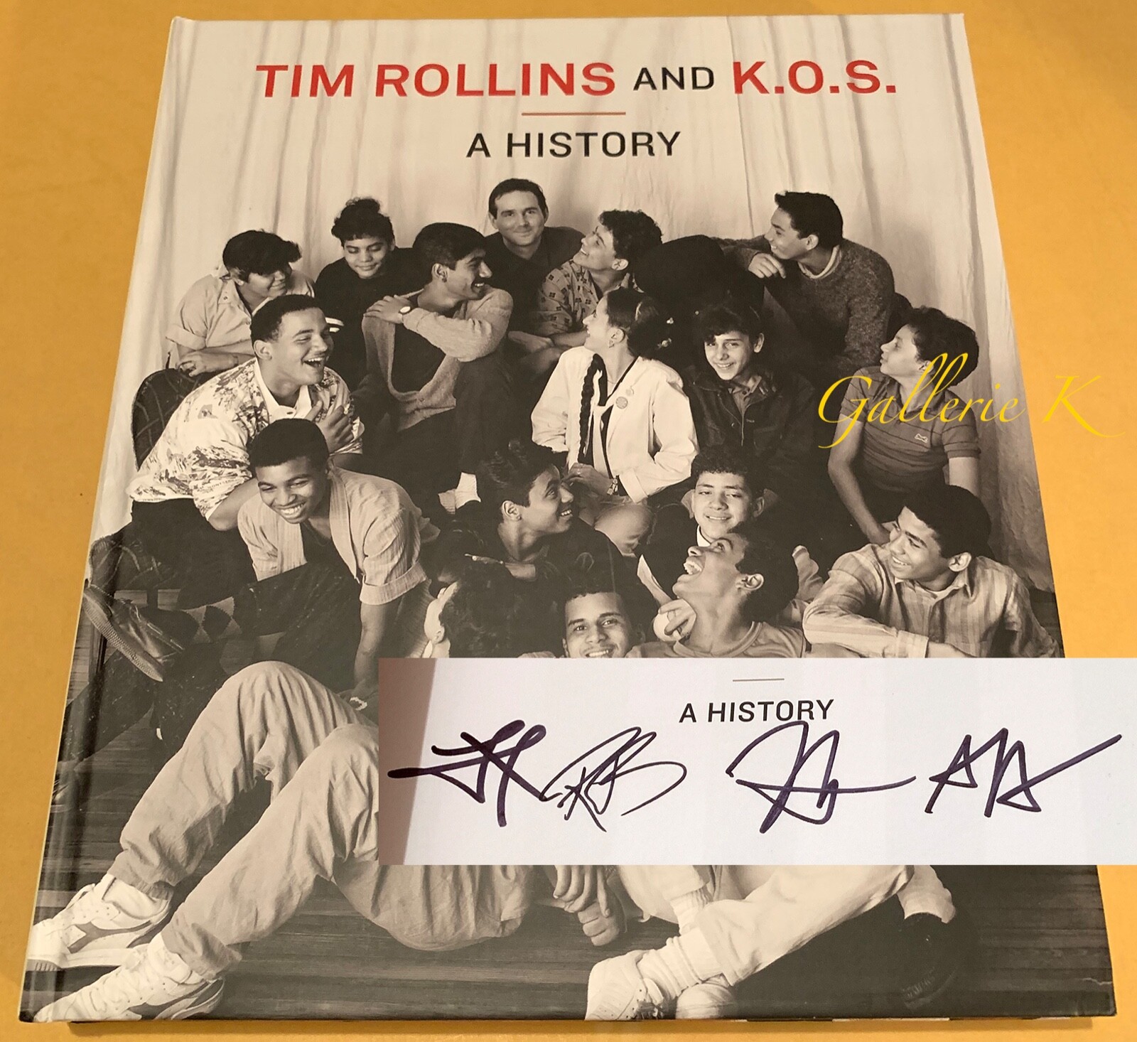 SIGNED BY 4 KOS MEMBERS TIM ROLLINS & KOS A HISTORY 2009 MIT PRESS 1st