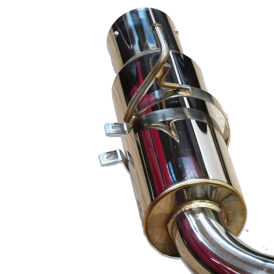 Escape Catback de salida única de acero inoxidable con punta de 4,5" para Nissan 370z Z34 09-21 EE. UU. Foto 4 de 4