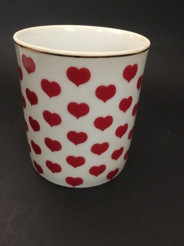 Valentines Day Heart Coffee Mug Hand Painted Lefton China 8272 - Picture 2 of 6
