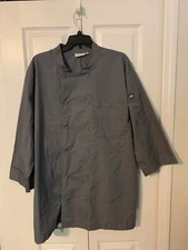 Chef Works Mens  Chef Coat, Gray Size XX-Large