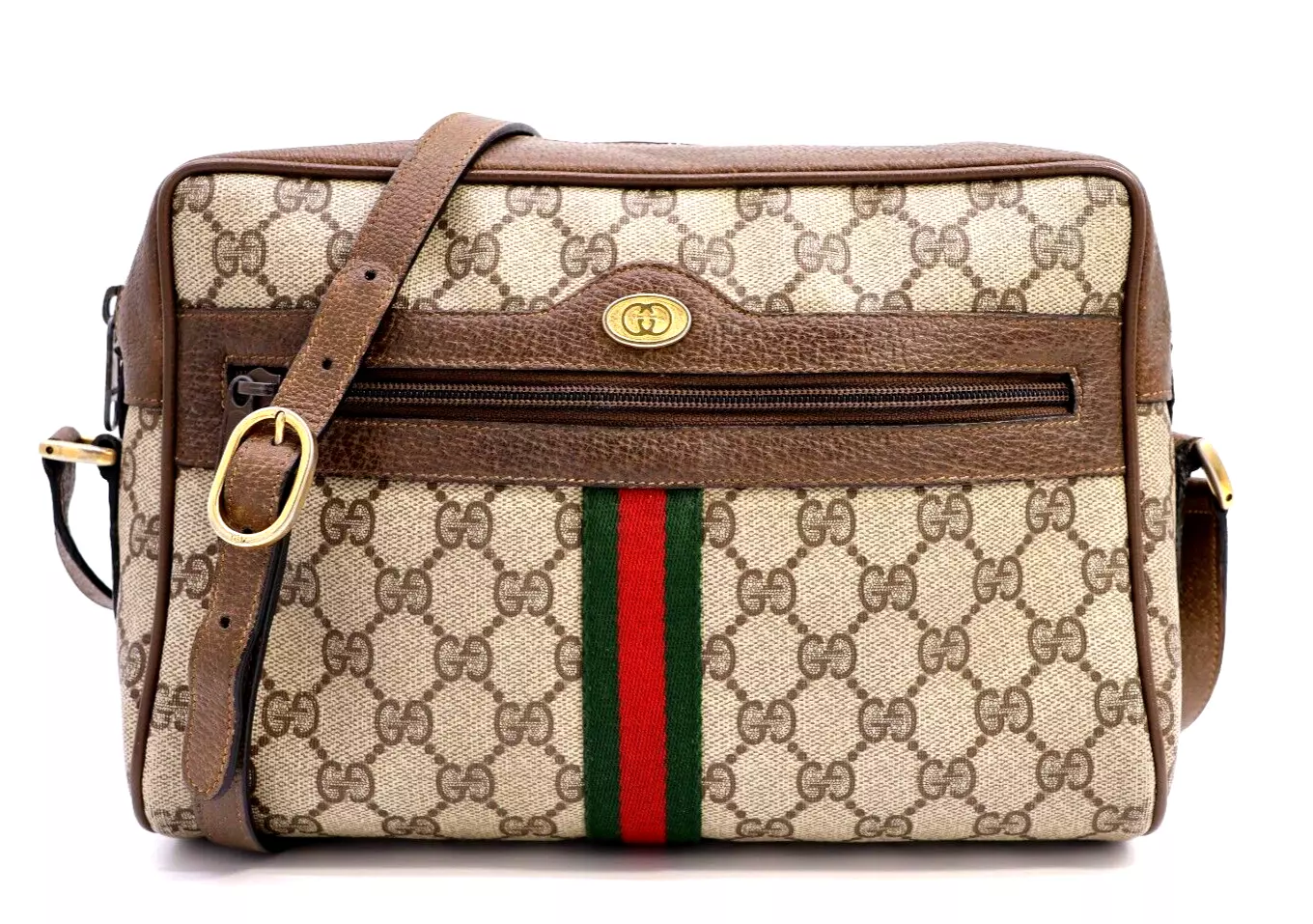 Gucci sac vintage bandoulière sac à main Ophidia GG Supreme marron grand authentique
