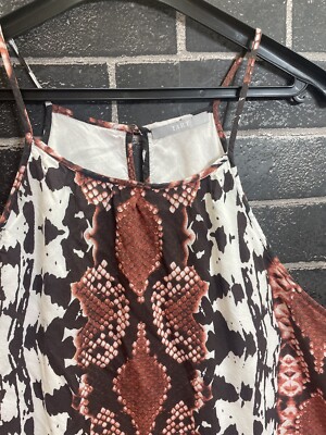 Tart Snake Print Dress Size Large Halter Neck | eBay