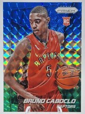 2014-15 Panini Prizm Bruno Caboclo RC Rookie Blue Green Mosaic Prizm #298
