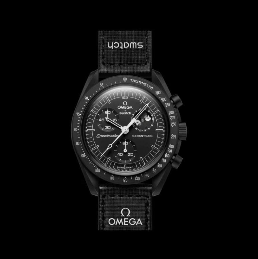 OMEGA Swatch Snoopy MoonSwatch ブラック 正規店 Omega x Swatch Snoopy Moon SO33B700 Black - New | eBay