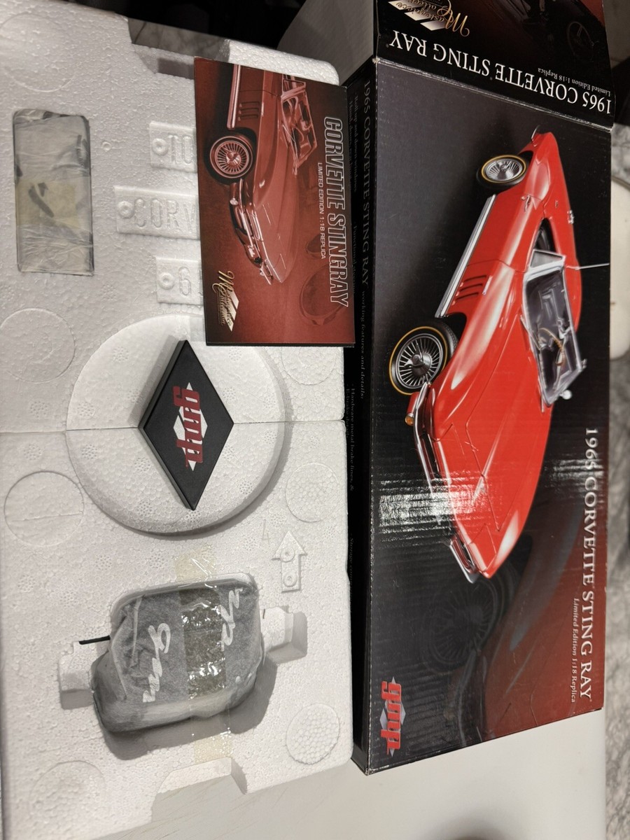 1/18 GMP 1965 Chevy Corvette Convertible Red Detailed Highend