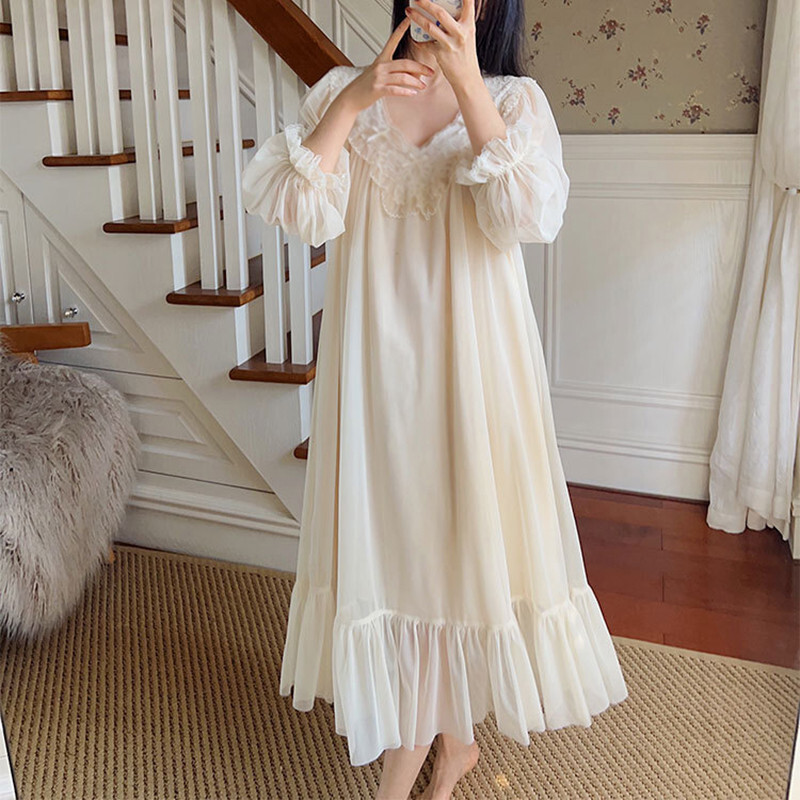 knee length dresses for ladies Long Silk Robe Night Gown Bridal Long Night Dress Blue Color Nightwear –  shapewear.pk main image 1