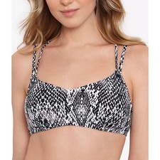 SALT  COVE Juniors' Simple Scale Strappy Bralette Bikini Top XS