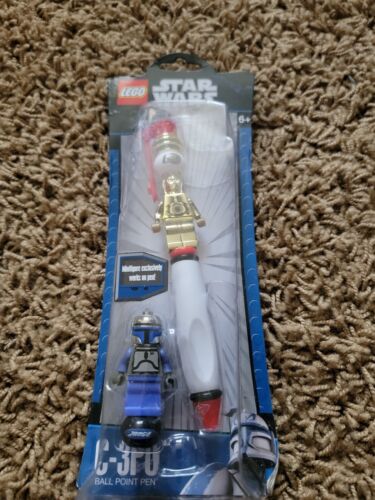 LEGO Star Wars Connect & Build Pen (2010) - Mandalorian metallizzato C-3PO Jango Fett - Foto 1 di 2