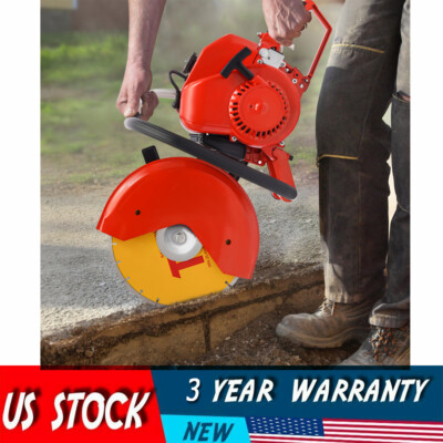 78.5CC 2 Stroke Gas Power Cement Concrete Cut off Saw Cutting Tool W/ Blade
