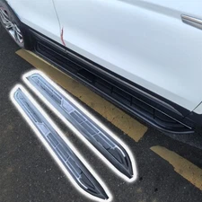 2PC All Black Running Board fits for Jaguar E-PACE 2017-2025 Side Steps Nerf Bar