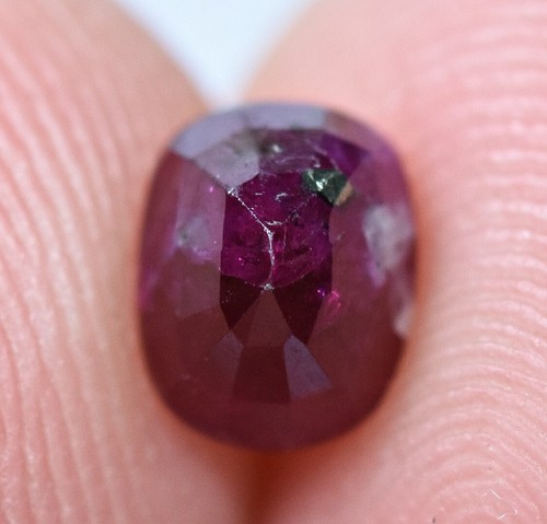 0.85 Carat Natural Oval Faceted Top Red Ruby Gemstone From Jegdalek Afghanistan - Picture 8 of 13