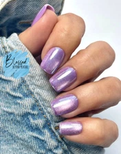 Red Aspen Press On Nails~Jada’s Lessons In Happiness~Acrylic~Purple~Short~Square