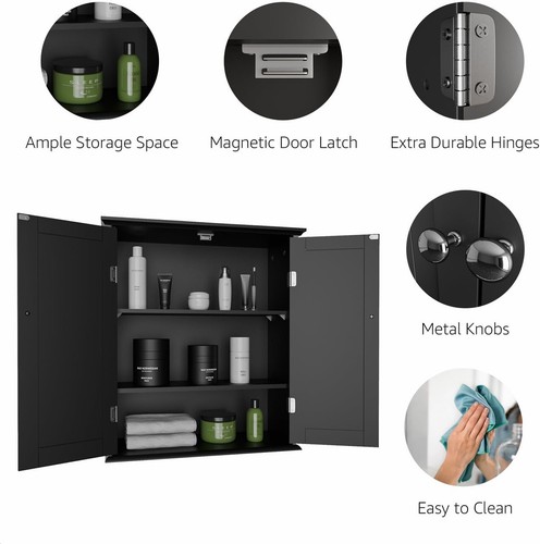 Bathroom Storage Shelf Hanging Medicine Cabinet Storage Shelf Organizer - 第 4/8 張圖片