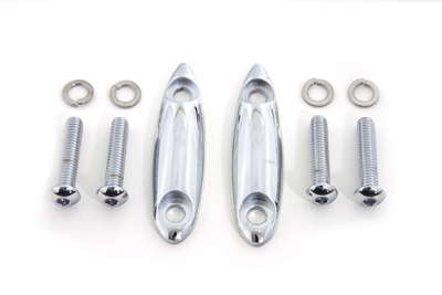 Chrome Turn Signal Block Off Plates for Harley Road Glide FLTR 1998-2013