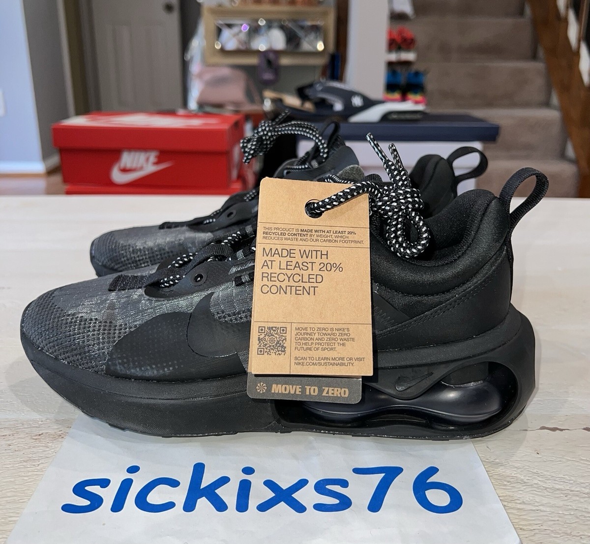 Nike Air Max Mens Sneakers Triple Black Size 12 DH4245-002,Athletic Shoes s-l1200.jpg main image 2