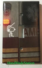 Snoopy on FDNY Ambulance Truck Light Switch Power Outlet Cover Plate Home decor