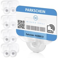 8X Parkscheinhalter Ticket Karten Halterung Auto Windschutzscheibe Saugnapf Clip