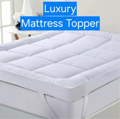 LOOMERIG Coprimaterasso In Microfibra Di Alta Qualità Da 10 Cm, Per Letto Super King Size, Morbido - Foto 4