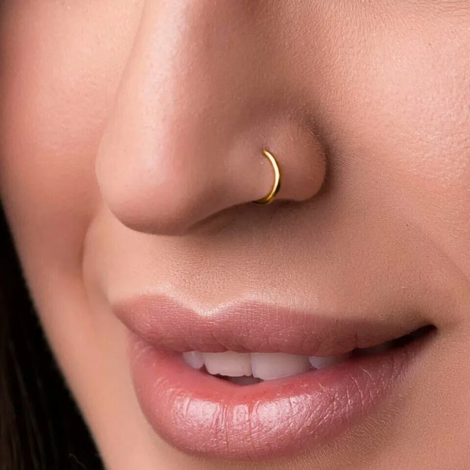 fcity.in - Beautiful Gold Plated Ad Piercing Bali Nose Ring Nose Pin Nose  Ring