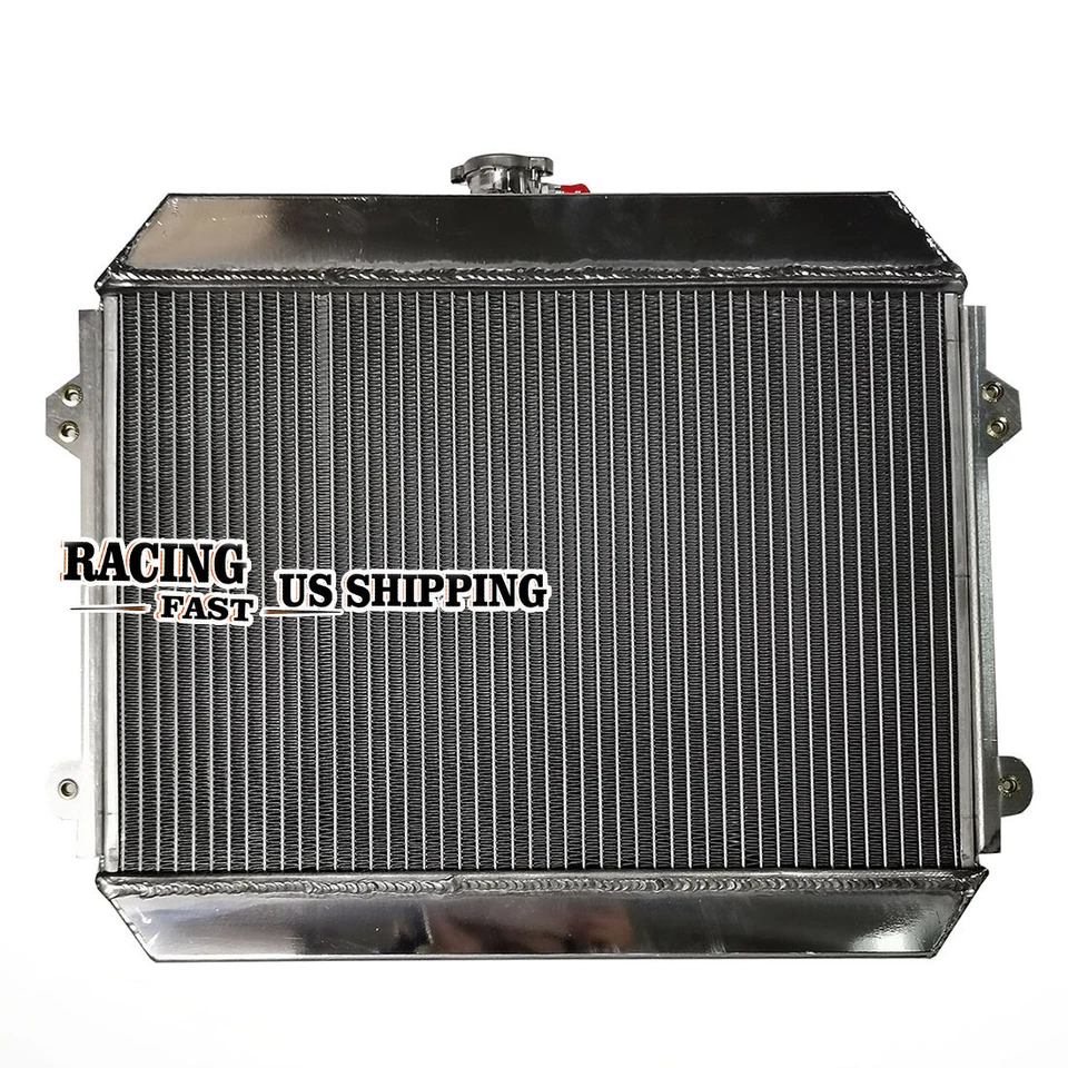 Aluminum Radiator For 1971-1974 Toyota Corolla L4 1.2L 1.6L MT 1972 1973 2-ROW - Image 3 of 4