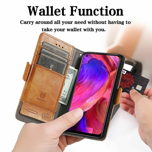 Splice Leather Wallet Phone Case For Blackview Oukitel Sharp T Mobile Doogee - Picture 69 of 84